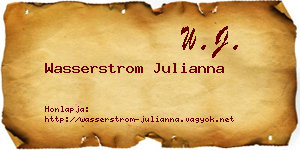 Wasserstrom Julianna névjegykártya